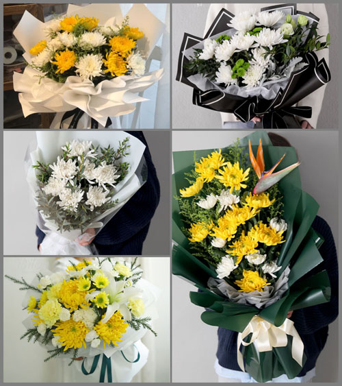 安徽淮南市潘集区平圩镇谢圩村白事花束代送